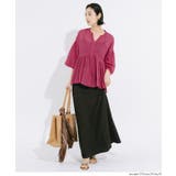 ふんわり透け感 袖ボリュームティアードブラウス ４色展開 | coca | 詳細画像9 