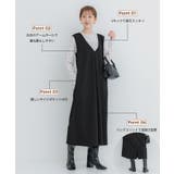 エンボスVネックワンピース | coca | 詳細画像7 