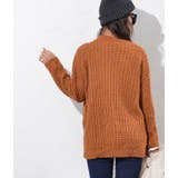 後ろ下がりのケーブル編みニットセーター( レディースファッション 厚手 | coca | 詳細画像9