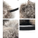 耳元暖か柔らかリアルラビットファー(イヤーマフ リアルファー ラビット | coca | 詳細画像3 