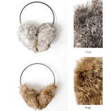 耳元暖か柔らかリアルラビットファー(イヤーマフ リアルファー ラビット | coca | 詳細画像4 