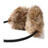 耳元暖か柔らかリアルラビットファー(イヤーマフ リアルファー ラビット | coca | 詳細画像5 