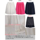 リネン素材の膝上丈プリーツスカート 膝丈 フレア | coca | 詳細画像3