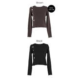 上品なゴールドボタンがアクセントのニットトップス | coca | 詳細画像17