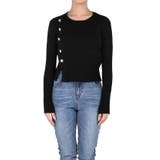 上品なゴールドボタンがアクセントのニットトップス | coca | 詳細画像4