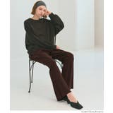 滑らかな肌ざわりとリラックス感のあるシルエットが魅力のスムースリブパンツ | coca | 詳細画像18