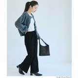 滑らかな肌ざわりとリラックス感のあるシルエットが魅力のスムースリブパンツ | coca | 詳細画像19