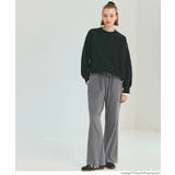 滑らかな肌ざわりとリラックス感のあるシルエットが魅力のスムースリブパンツ | coca | 詳細画像13