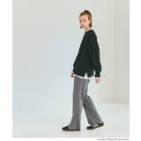 滑らかな肌ざわりとリラックス感のあるシルエットが魅力のスムースリブパンツ | coca | 詳細画像14