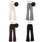 滑らかな肌ざわりとリラックス感のあるシルエットが魅力のスムースリブパンツ | coca | 詳細画像24