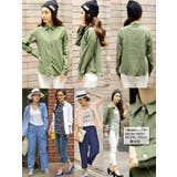 羽織にも使えるシンプル無地カラーシャツ(【G15】 レディースファッション トッ… | coca | 詳細画像2