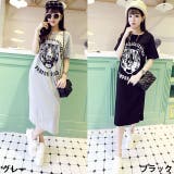 マキシワンピース 虎プリント ma とら ロングワンピース アニマル | LOVERS | 詳細画像9