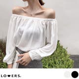 夏新作 ロングスリーブオフショルダートップス ma | LOVERS | 詳細画像1 