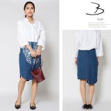 冬新作 刺繍デニムデザインカットスカート ma | LOVERS | 詳細画像3 