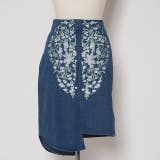 冬新作 刺繍デニムデザインカットスカート ma | LOVERS | 詳細画像7 