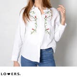 冬新作 刺繍ホワイトシャツ ma | LOVERS | 詳細画像1 