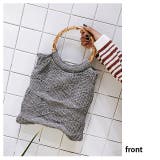 春新作 バンブーハンドルニットbag バッグ | LOVERS | 詳細画像12