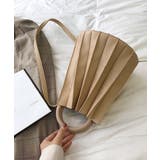 ベージュ | 冬新作 ウッドハンドルプリーツバッグ バッグ | LOVERS