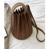 ブラウン | 冬新作 ウッドハンドルプリーツバッグ バッグ | LOVERS