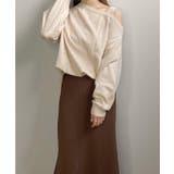 アイボリー | 冬新作 ワンショルドッキングチュニック トップス | LOVERS