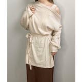 テラコッタ | 冬新作 ワンショルドッキングチュニック トップス | LOVERS