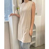 冬新作 ベルト付き細リブスリットチュニック シンプル | LOVERS | 詳細画像3