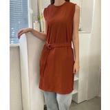 冬新作 ベルト付き細リブスリットチュニック シンプル | LOVERS | 詳細画像12