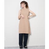 冬新作 ベルト付き細リブスリットチュニック シンプル | LOVERS | 詳細画像15