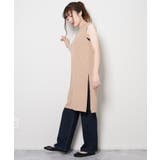 冬新作 ベルト付き細リブスリットチュニック シンプル | LOVERS | 詳細画像16