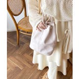 ホワイト | 春新作 エコレザー巾着バッグ バッグ | LOVERS