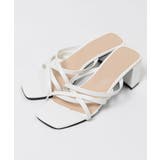 冬新作 スクエアトゥヒールサンダル シンプル | LOVERS | 詳細画像6