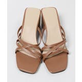 冬新作 スクエアトゥヒールサンダル シンプル | LOVERS | 詳細画像9