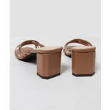 冬新作 スクエアトゥヒールサンダル シンプル | LOVERS | 詳細画像11