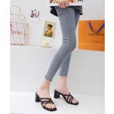 冬新作 スクエアトゥヒールサンダル シンプル | LOVERS | 詳細画像2