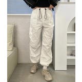 ホワイト | 冬新作 バルーンシルエット イージーカーゴパンツ | LOVERS