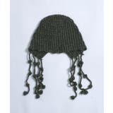 冬新作 ポンポン紐付き フードニットキャップ | LOVERS | 詳細画像15 