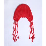 冬新作 ポンポン紐付き フードニットキャップ | LOVERS | 詳細画像16 