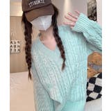 冬新作 Vネック ケーブル編みニット | LOVERS | 詳細画像18