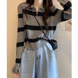 冬新作 ハーフジップ ボーダー | LOVERS | 詳細画像5 