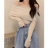 冬新作 オフショルダー リブニットトップス | LOVERS | 詳細画像3