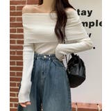 冬新作 オフショルダー リブニットトップス | LOVERS | 詳細画像5