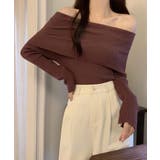 冬新作 オフショルダー リブニットトップス | LOVERS | 詳細画像9