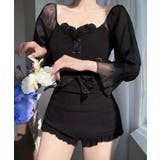 冬新作 シースルーパフスリーブ 長袖ワンピース水着 | LOVERS | 詳細画像6