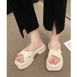 冬新作 クロスベルト 厚底サンダル | LOVERS | 詳細画像4 