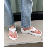 ホワイト | 春新作 厚底 トングサンダル | LOVERS