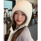 春新作 紐付き フードニットキャップ韓国カジュアル | LOVERS | 詳細画像4