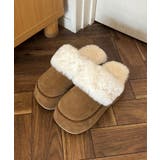 ブラウン | 冬新作 フェイクムートン ボリュームソール | LOVERS