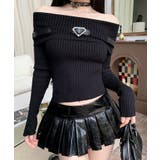 ブラック | 冬新作 ベルト付き オフショルダー | LOVERS