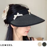春新作 リボンモチーフ ペーパーサンバイザー | LOVERS | 詳細画像1