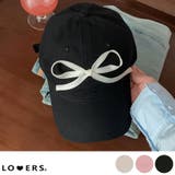 春新作 フロントリボン カラーキャップ | LOVERS | 詳細画像1